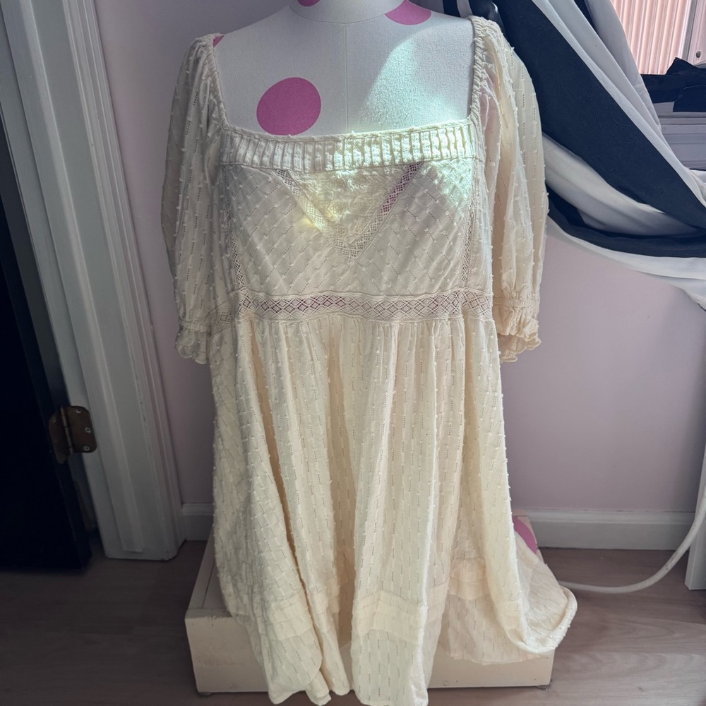 Urban Outfitters Babydoll Puff Sleeve Coquette Dress